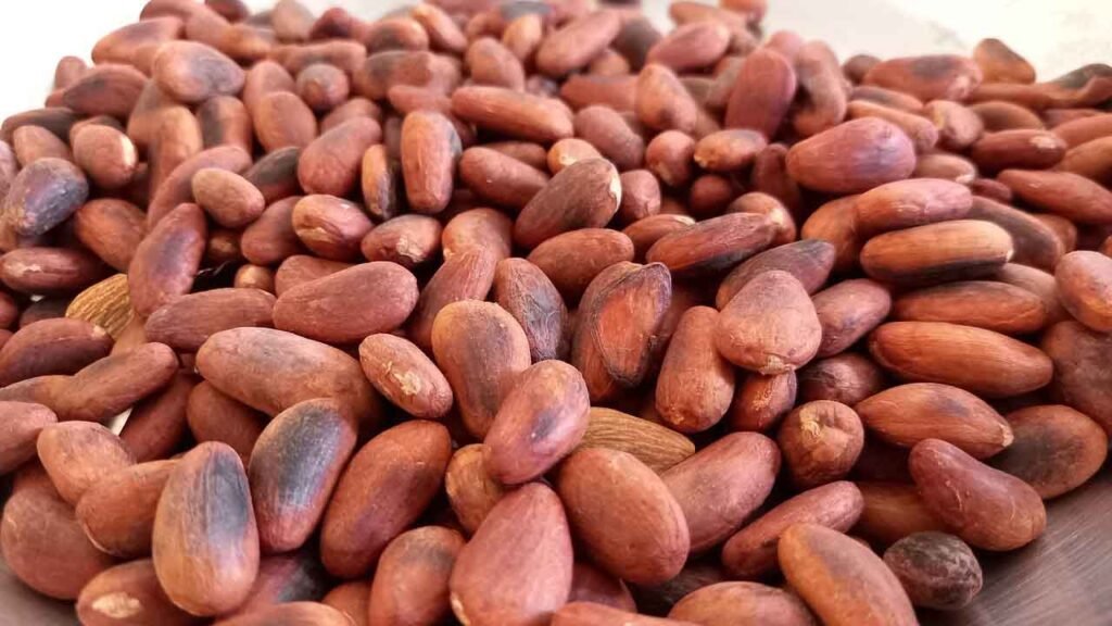 try to find the Almond among the Cocoa beans solution
