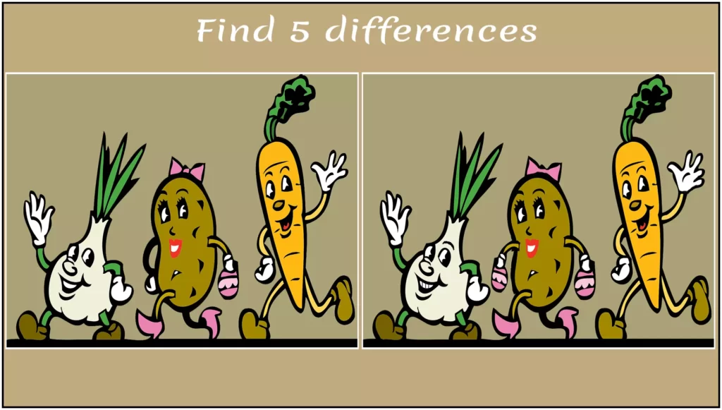 Optical illusion, find differences