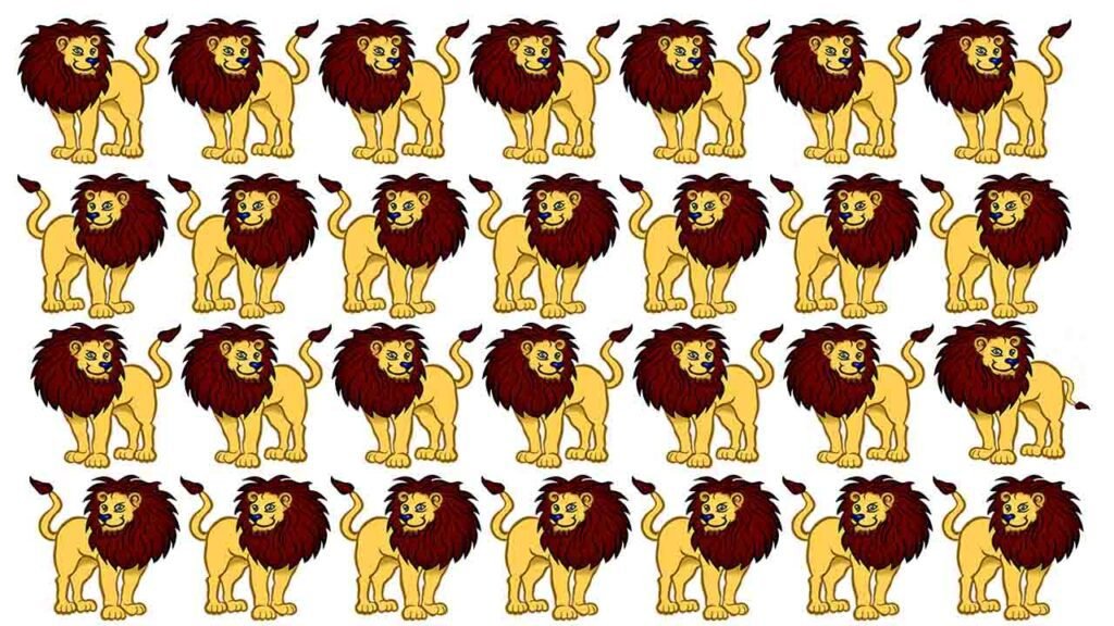 Optical Illusion, Find the difference, find the odd one