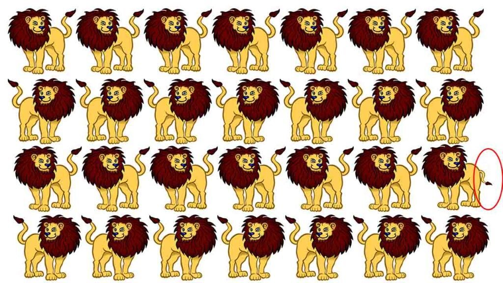 Optical Illusion, Find the difference, find the odd one