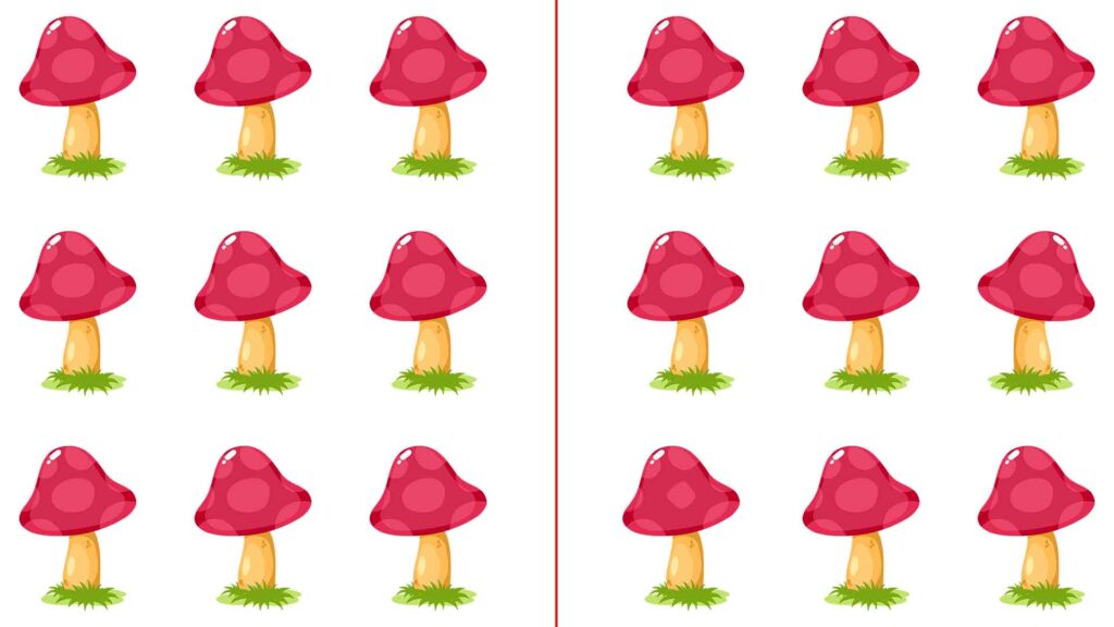 Optical illusion, find the difference