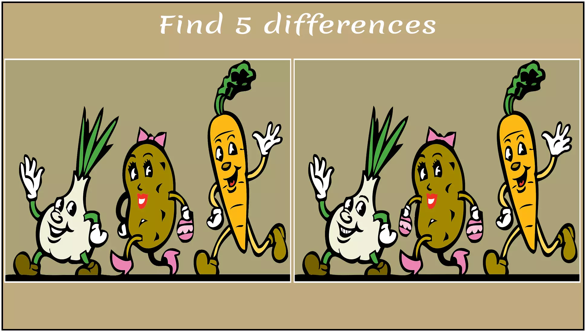 Optical illusion, find differences